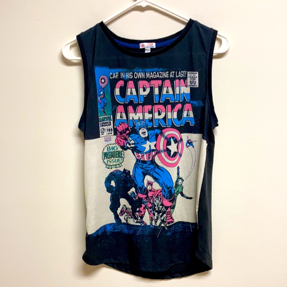 Captin America Official Marvel Universe graphic tee vintage comics t-shirt Large